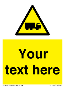 Custom Lorry Hazard Sign